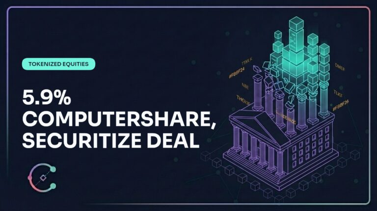 5.9% Computershare Pop On Securitize Tokenization Deal | Commodara