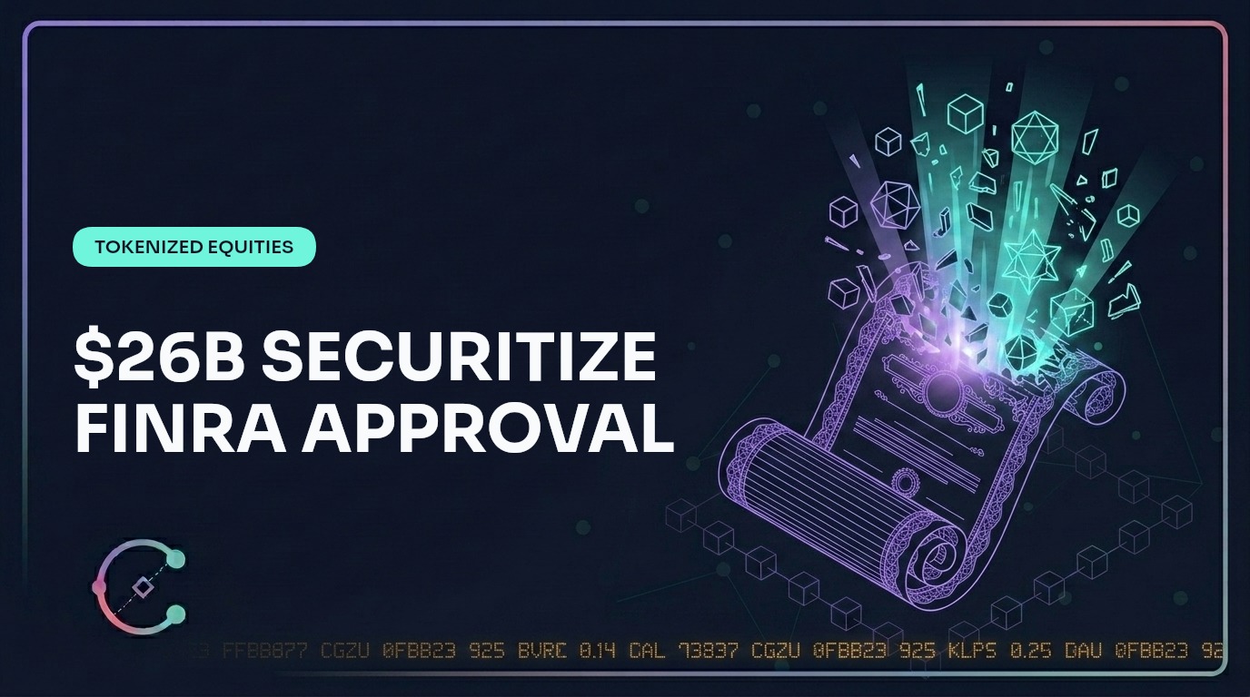 $26B Securitize Reaches FINRA Tokenized Custody Tier | Commodara
