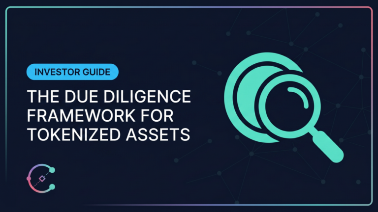 Tokenization due diligence 7-point framework for evaluating any tokenized asset | Commodara