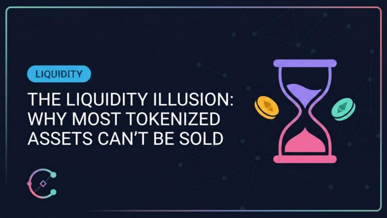 Tokenized asset liquidity gap in the $31 billion market with thin secondary trading | Commodara